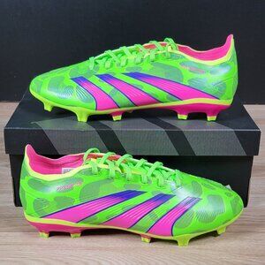 adidas Predator League FG Gen Pre Soccer Cleats Size 9.5 Mens Green Pink ID0701